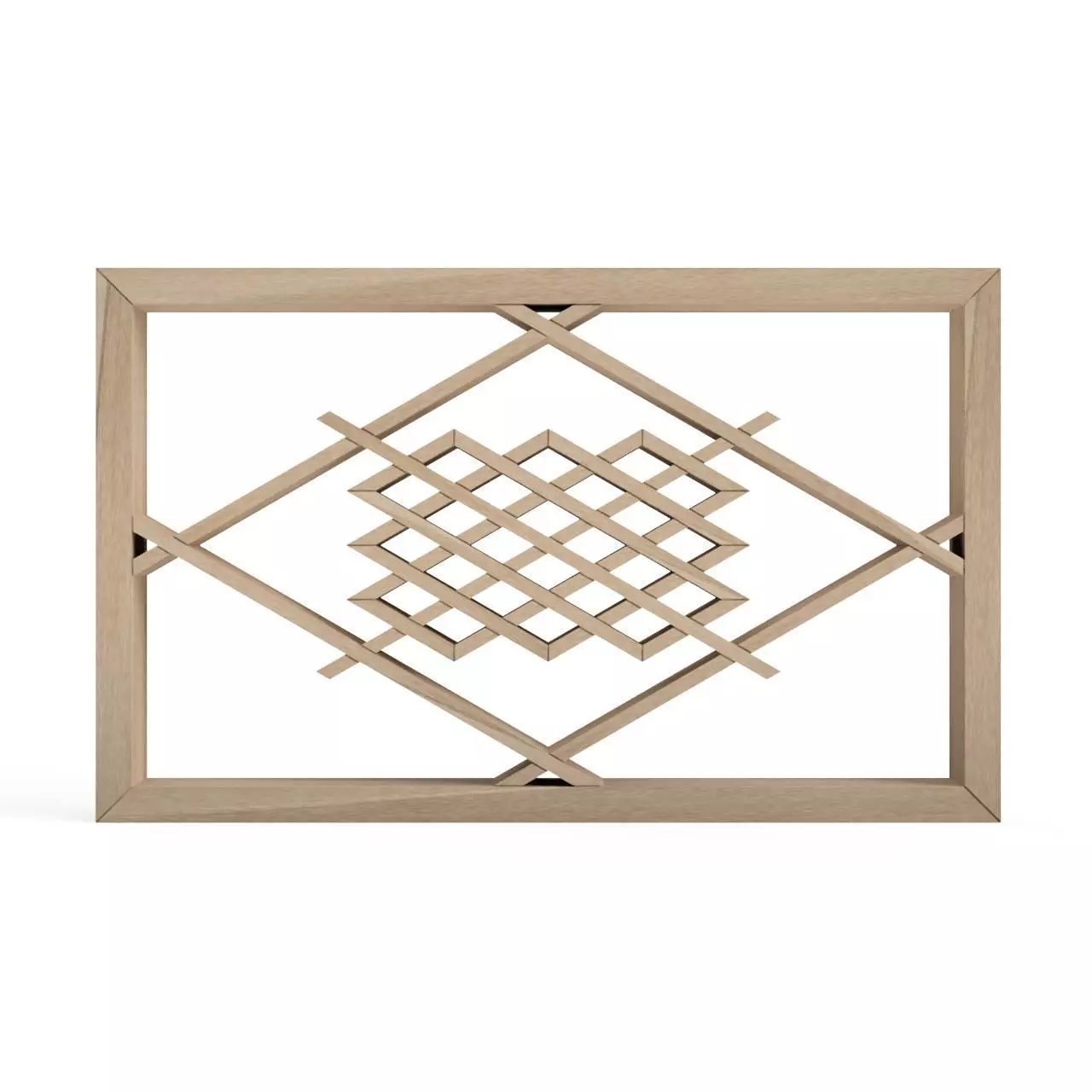 Hishikozu-part2 wooden frame with pattern 3D print model