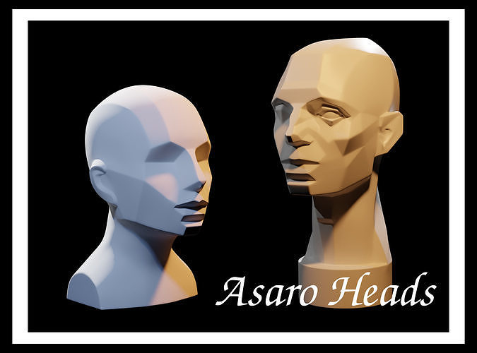 Asaro Heads Pack - Planes of the head 3D model