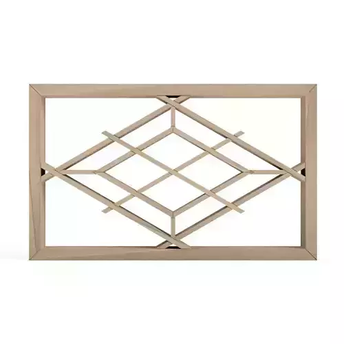 Miewaribishi wooden frame with diamond pattern