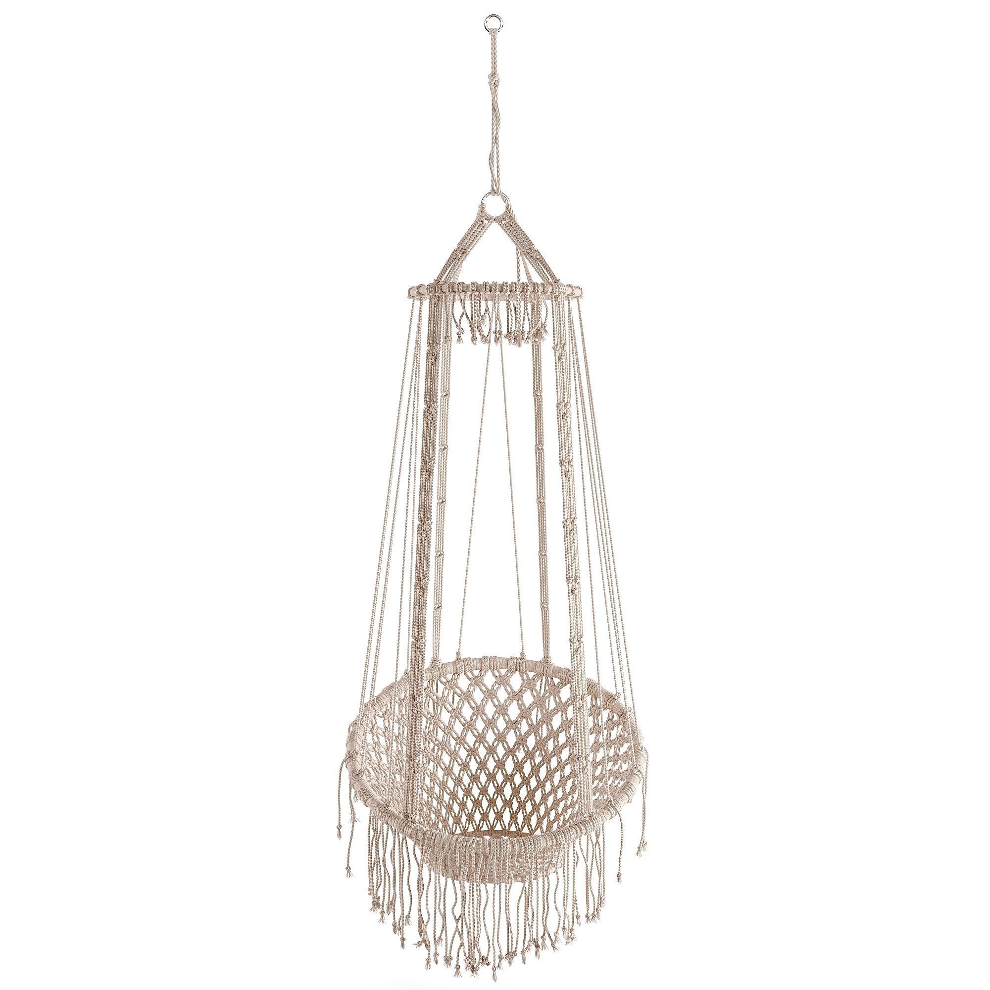 Macrame Hanging Chair 3D model_1
