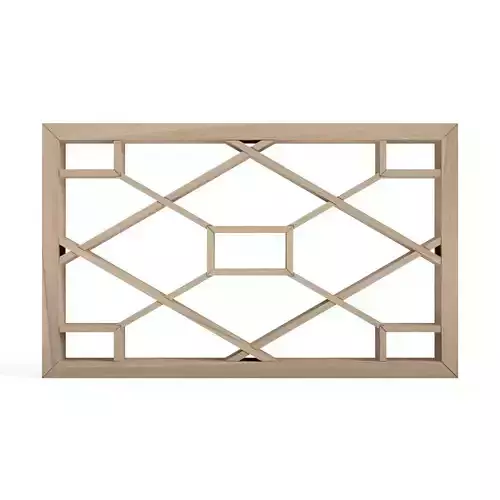 Hitoebishishokko wooden frame with lattice design