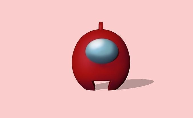 A Among Us keychain to decorate and play Free 3D print model