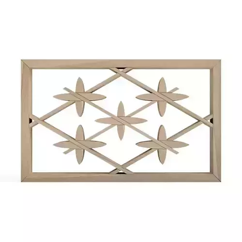 Hishikagero dragonfly grille - natural oak