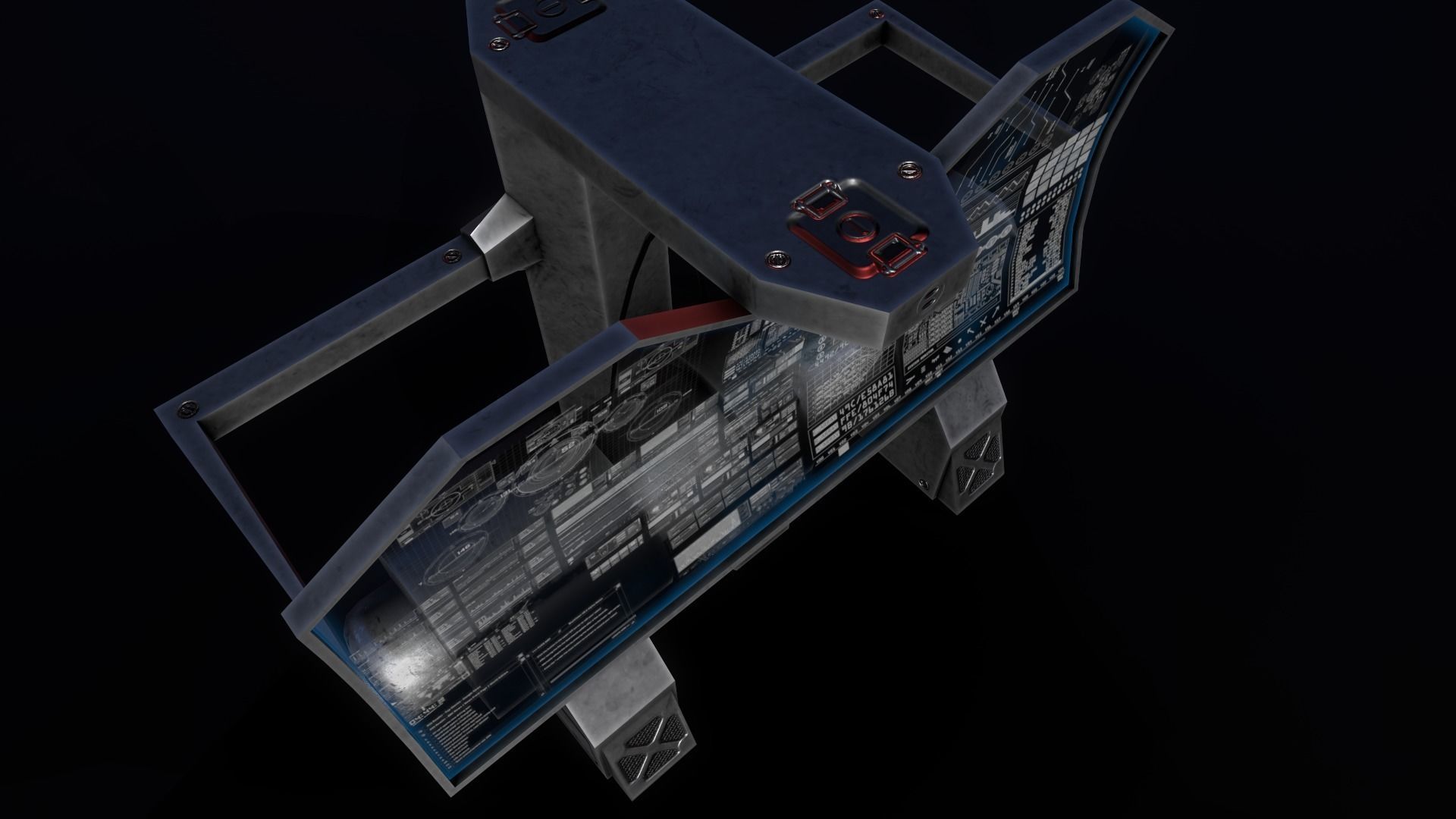 Sci-Fi Console-Computer 7 Low-poly 3D model_13
