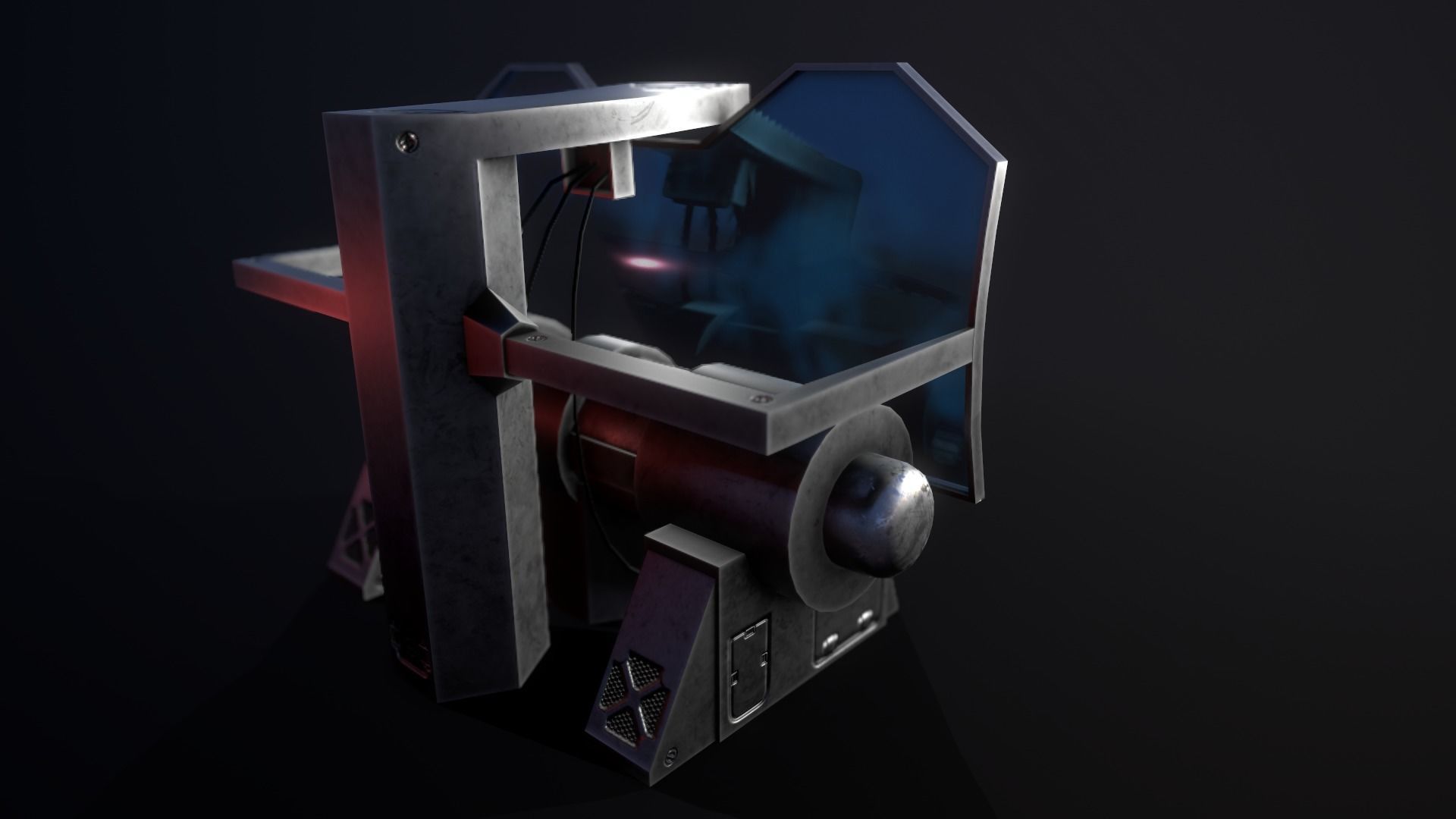 Sci-Fi Console-Computer 7 Low-poly 3D model_4