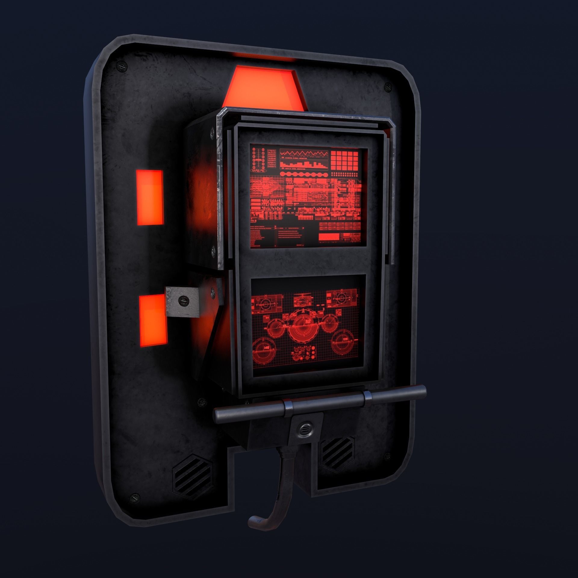 Sci-Fi Console-Computer Pack 3D Model Collection_4