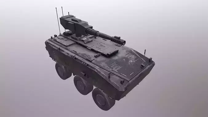 Low Poly Tank armoured vehicle