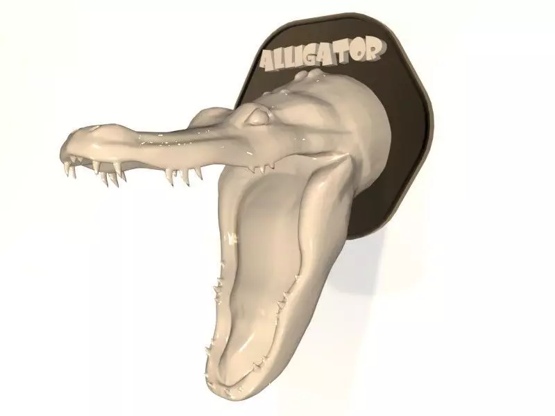 Animal Head Alligator 3D print model