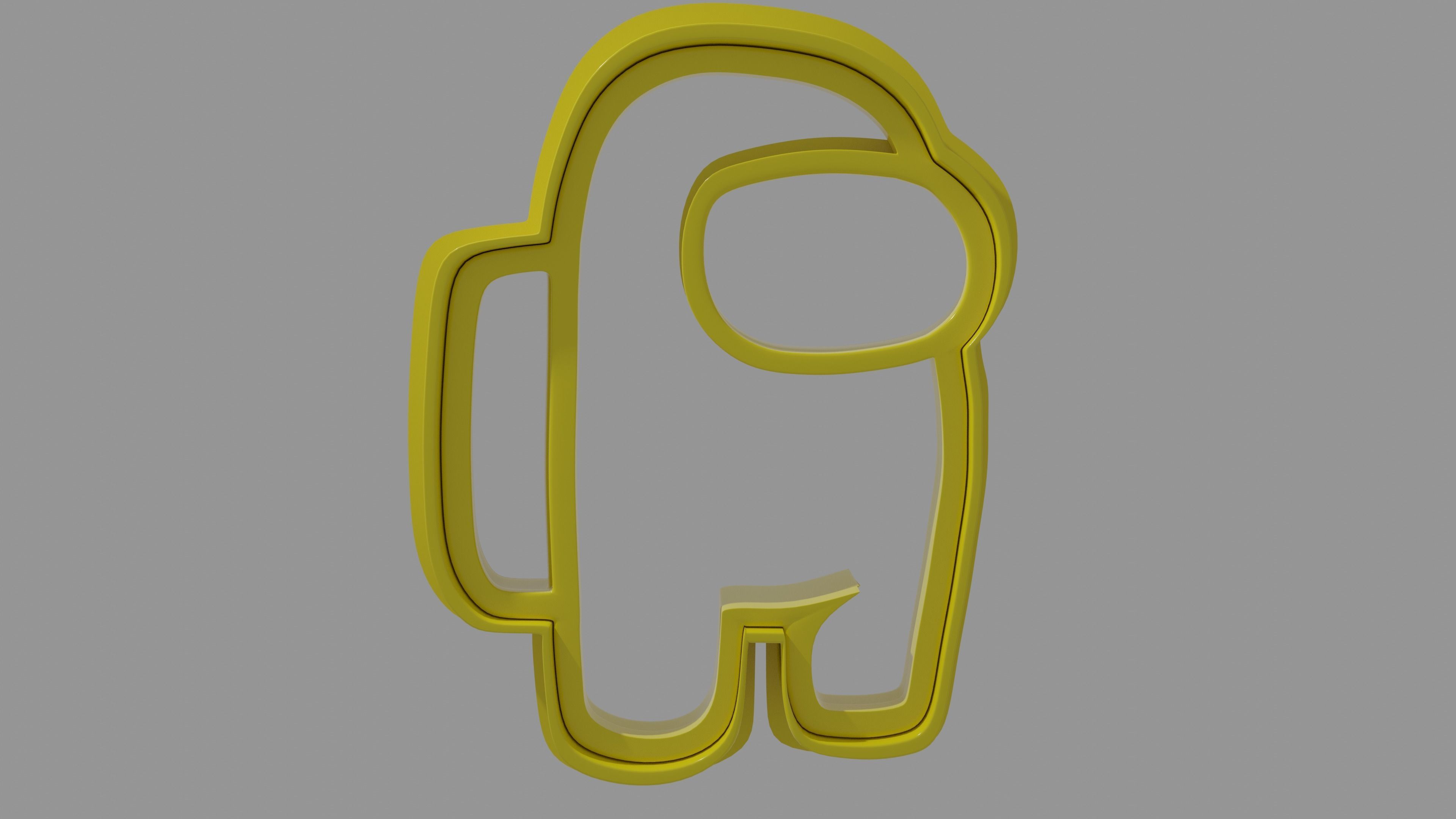 Among Us crewmate Coockie cutter 3D print model_1