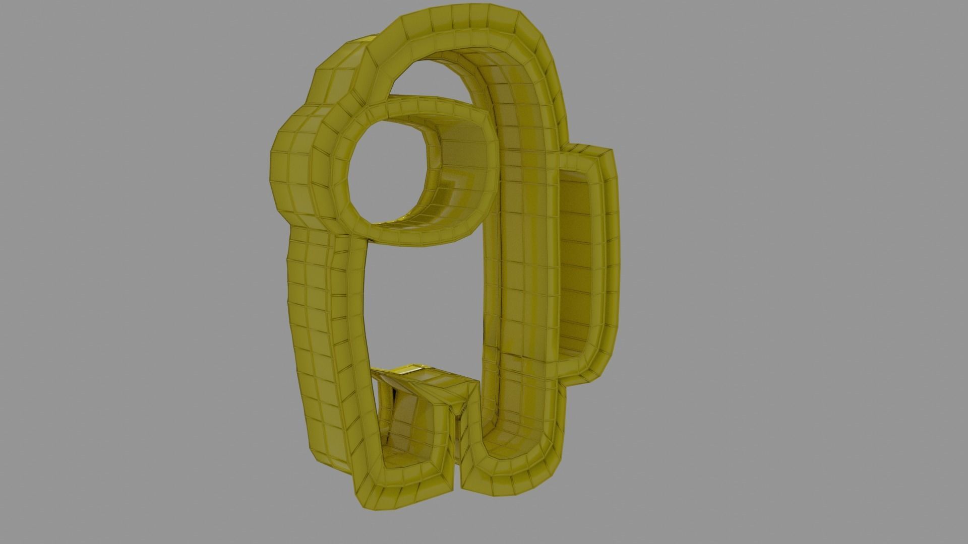 Among Us crewmate Coockie cutter 3D print model_3