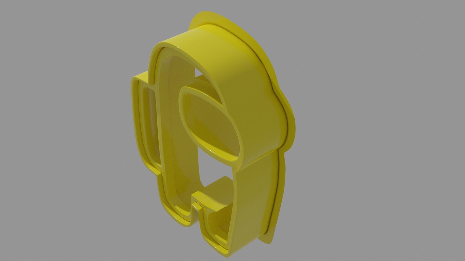 Among Us crewmate Coockie cutter 3D print model_2