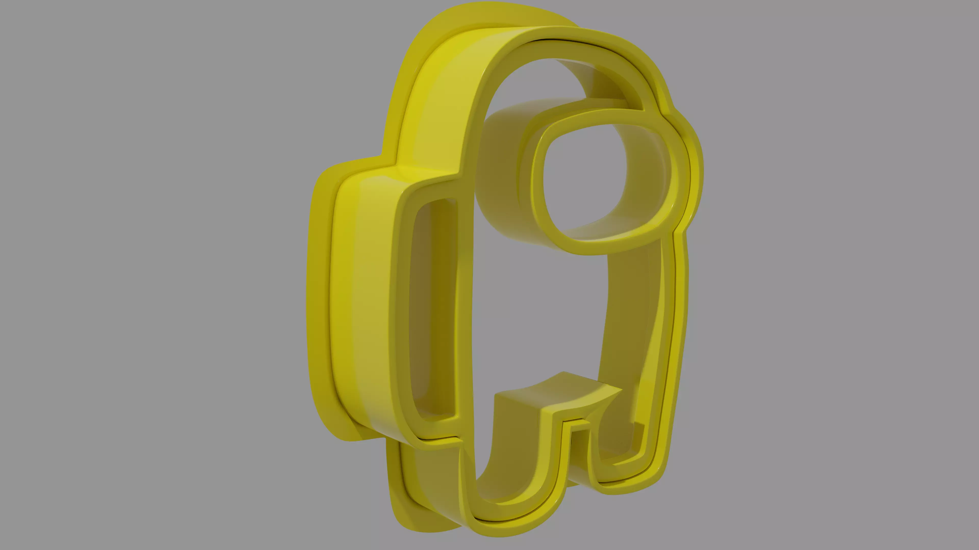 Among Us crewmate Coockie cutter 3D print model_0