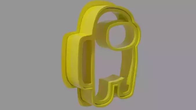 Among Us crewmate Coockie cutter 3D print model