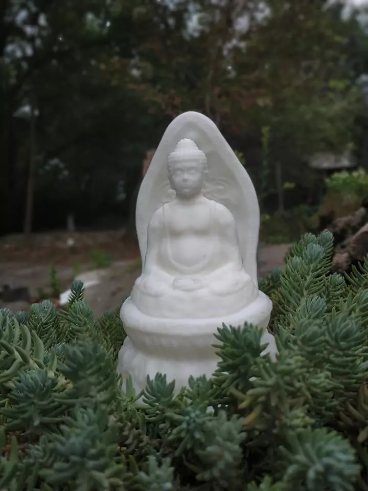 Budha buddha statue in garden 3D print model