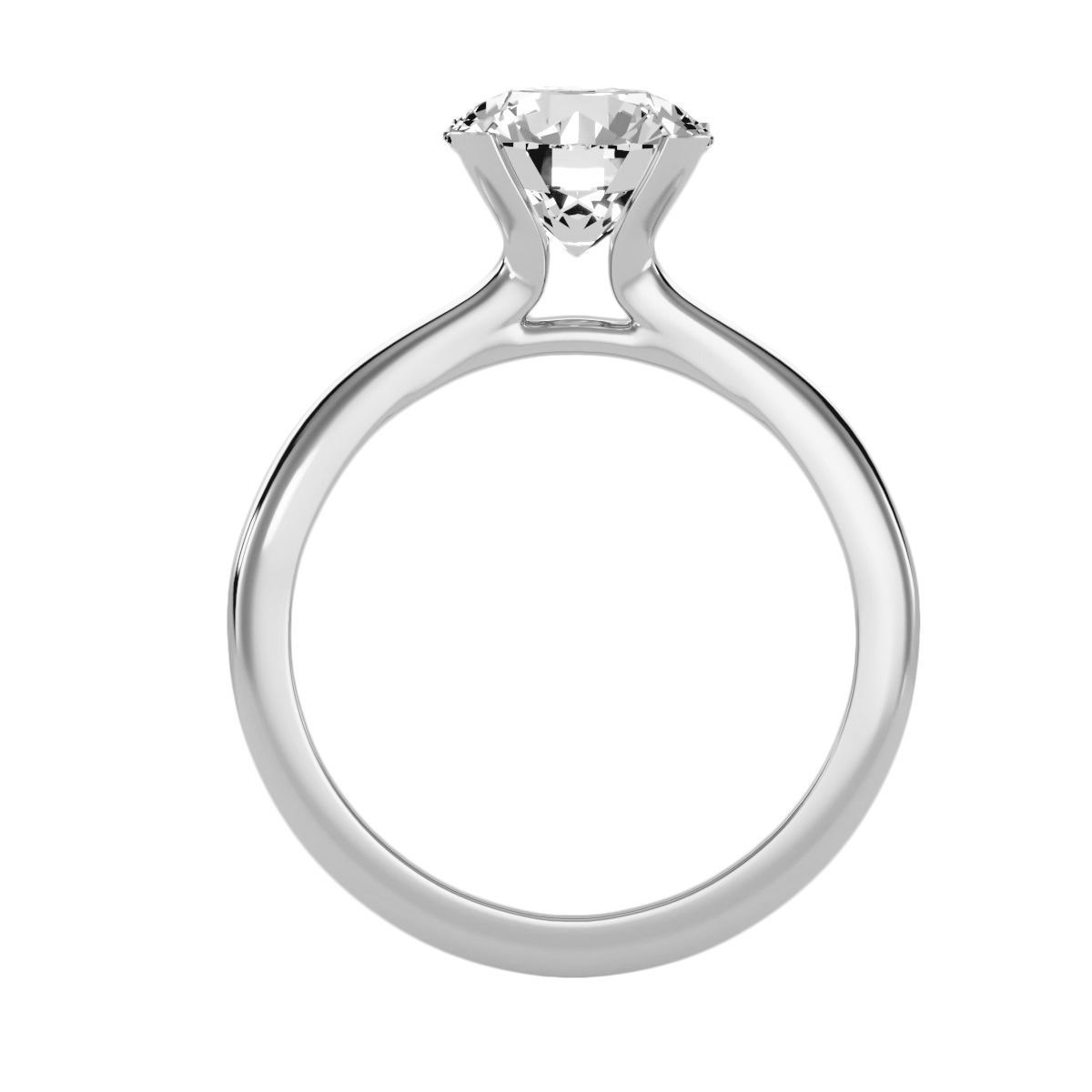 Women solitaire ring 3dm 10size stl render detail  3D print model_16