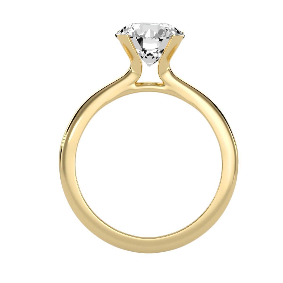 Women solitaire ring 3dm 10size stl render detail  3D print model_20