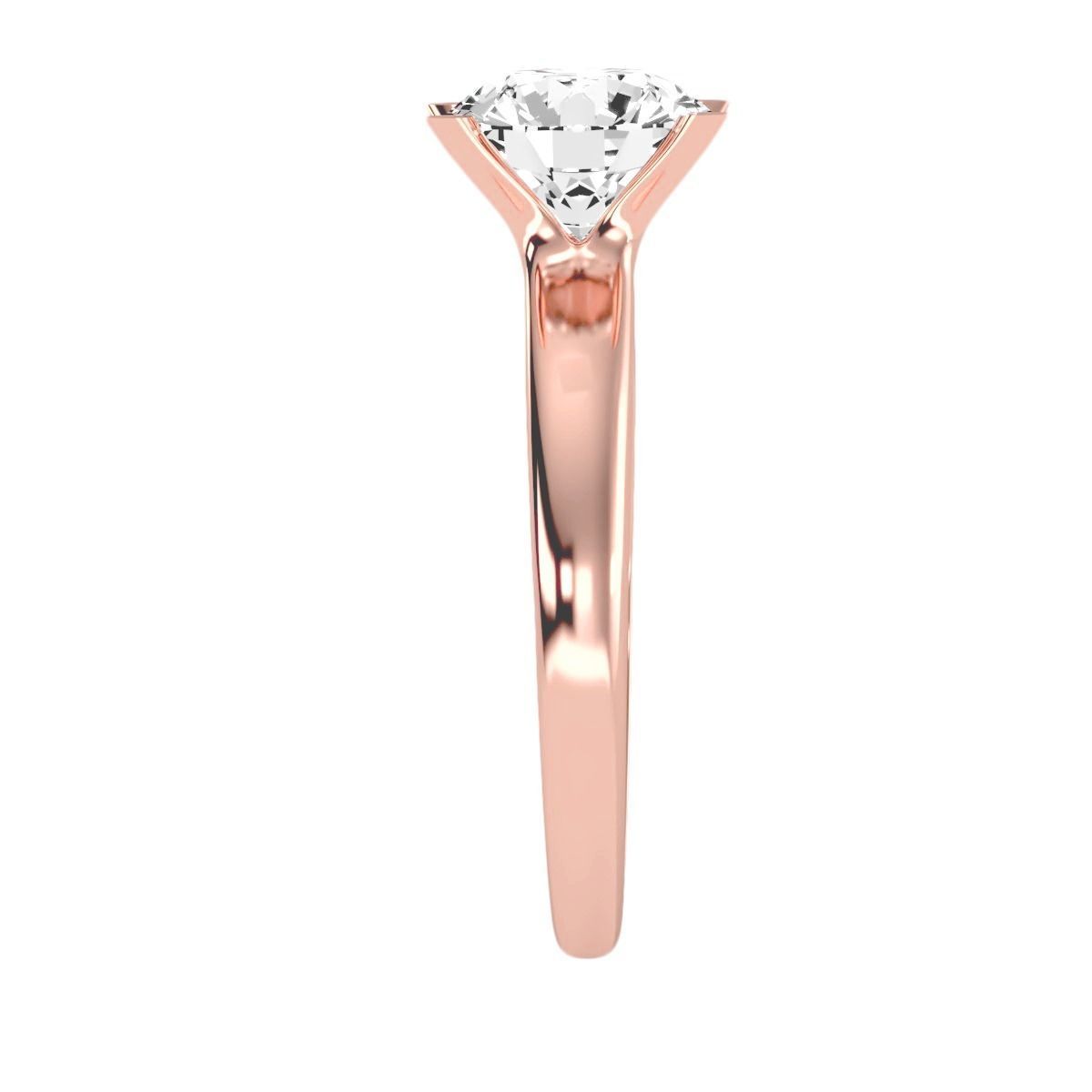 Women solitaire ring 3dm 10size stl render detail  3D print model_15