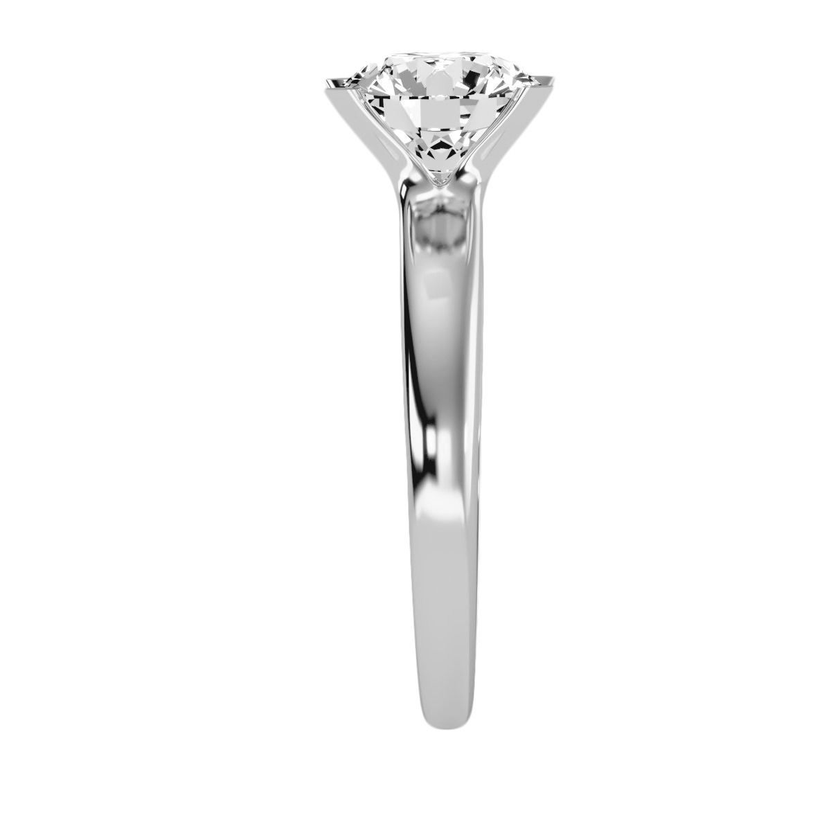 Women solitaire ring 3dm 10size stl render detail  3D print model_18