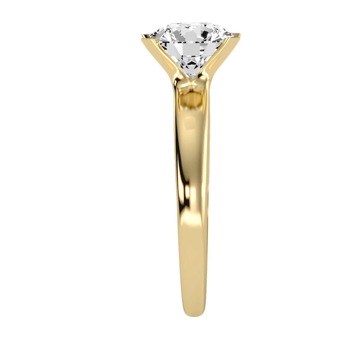 Women solitaire ring 3dm 10size stl render detail  3D print model_22