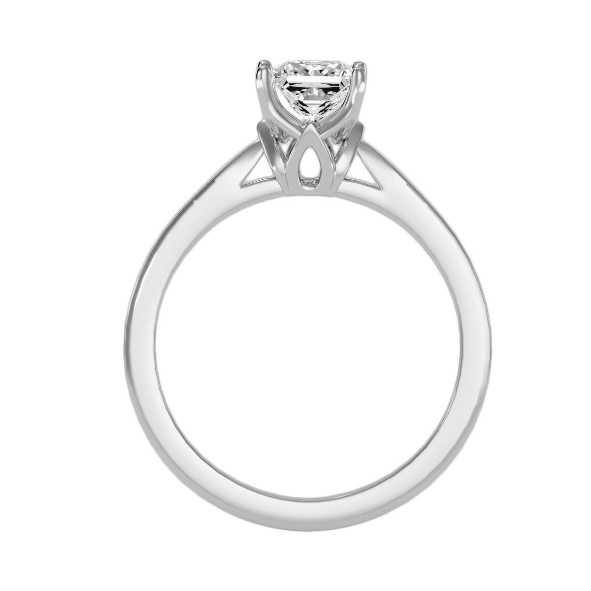 Women solitaire ring 3dm 10size stl render detail 3D print model_15