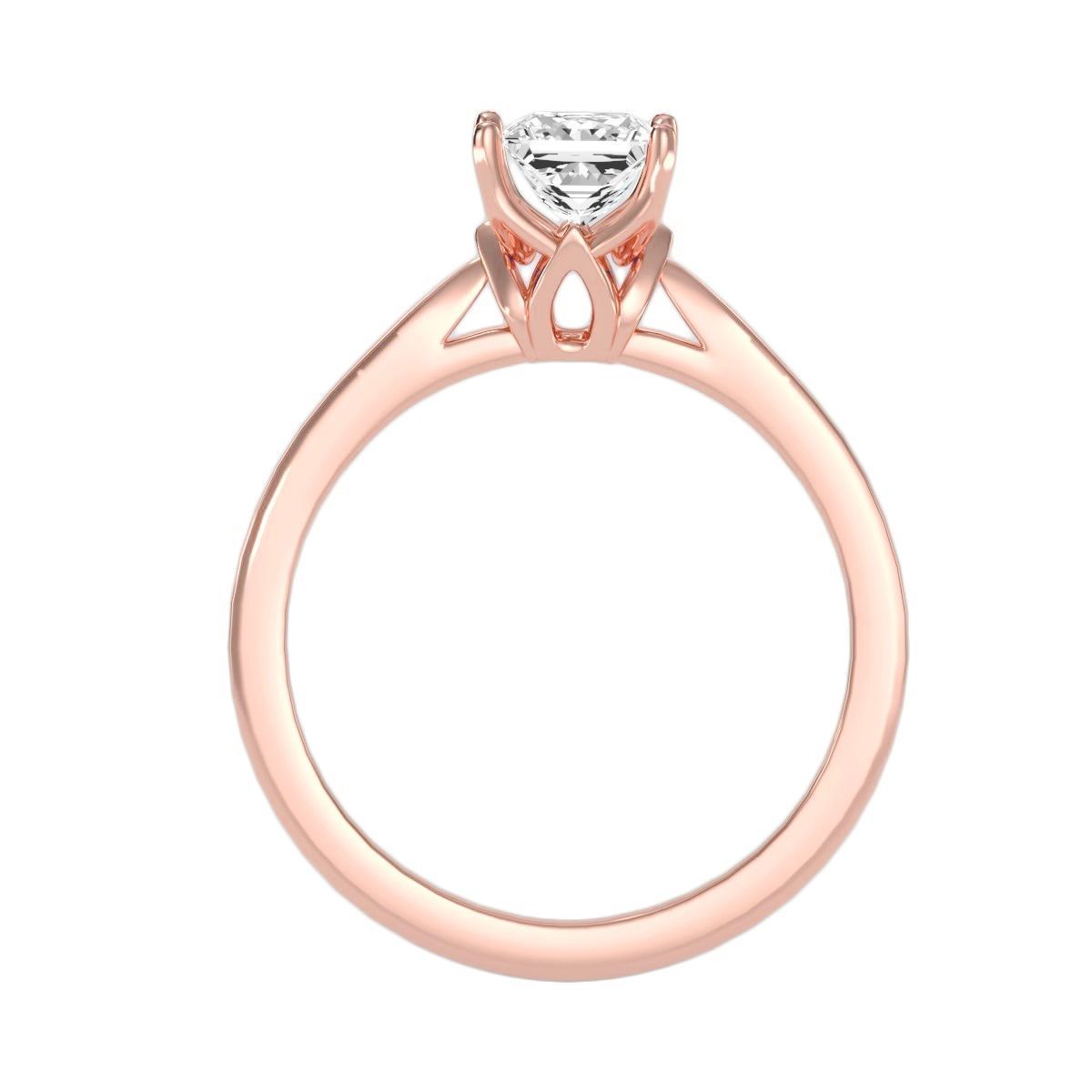 Women solitaire ring 3dm 10size stl render detail 3D print model_11