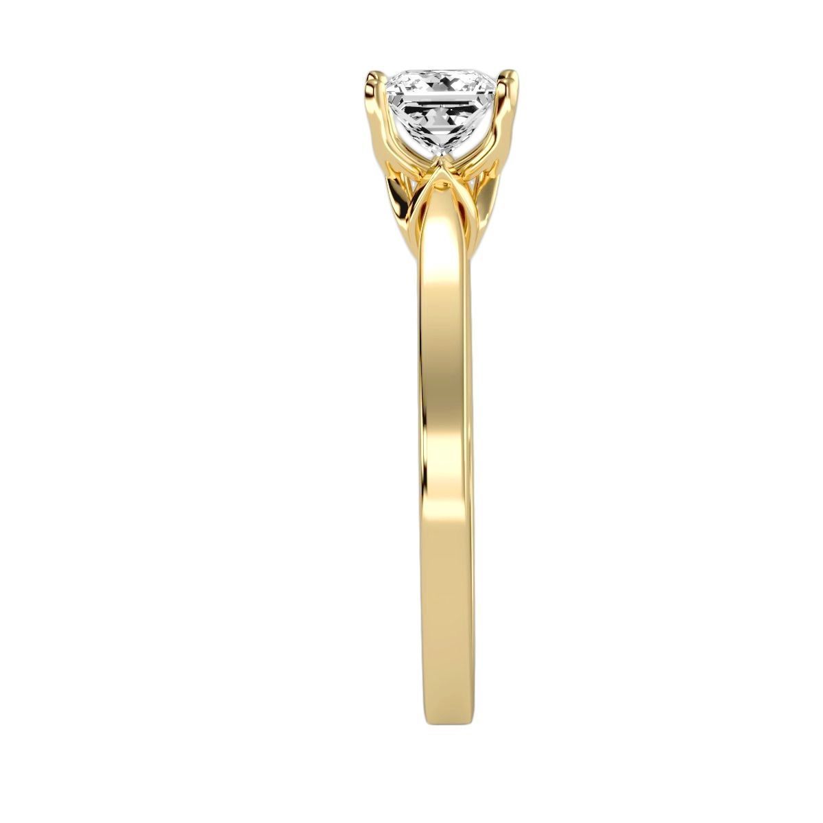 Women solitaire ring 3dm 10size stl render detail 3D print model_21