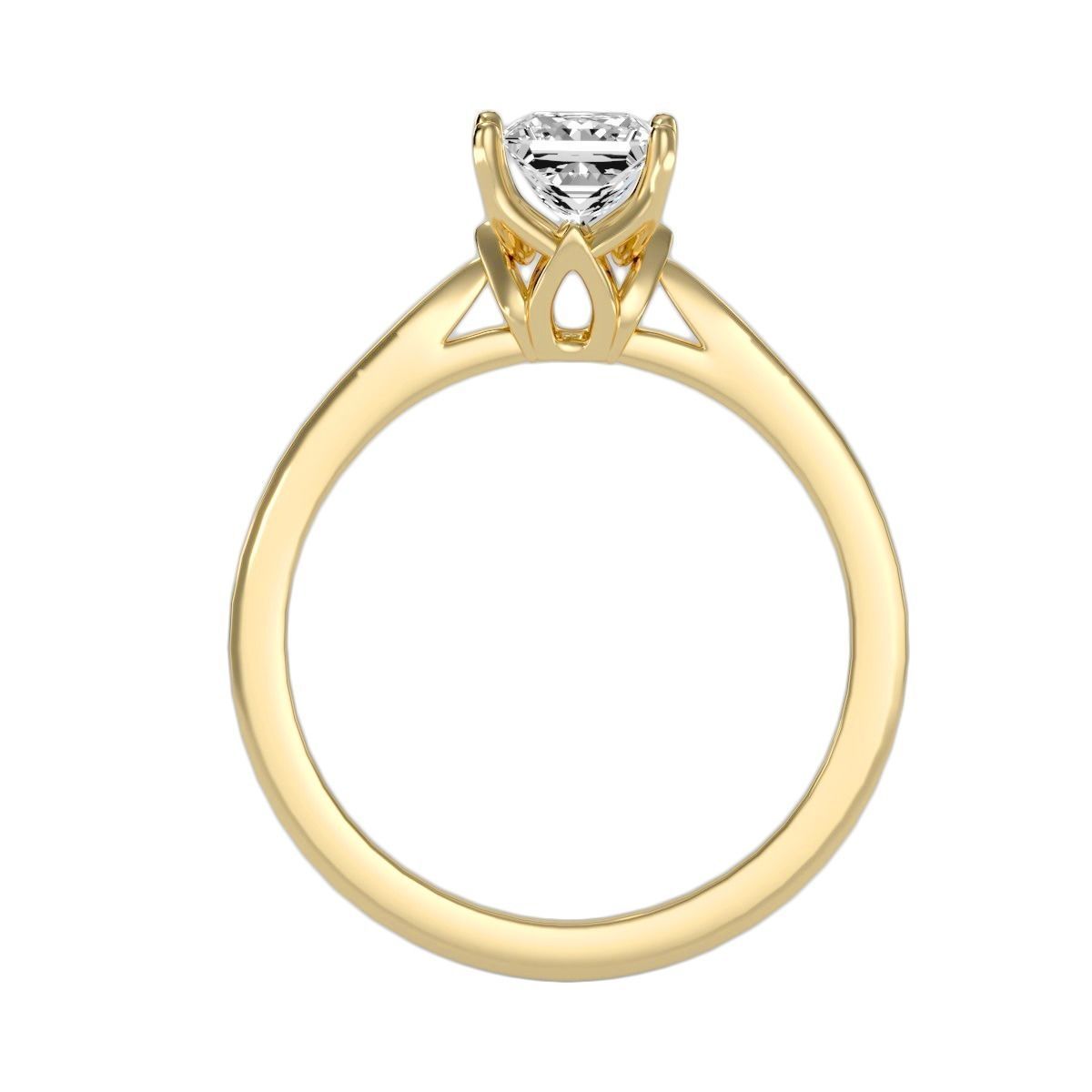 Women solitaire ring 3dm 10size stl render detail 3D print model_19