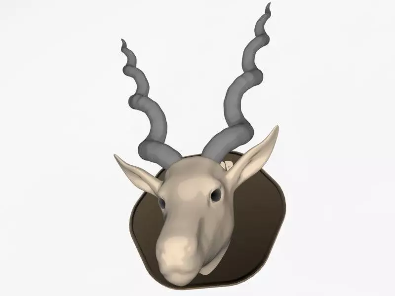 Animal Head Antelop 3D print model_0