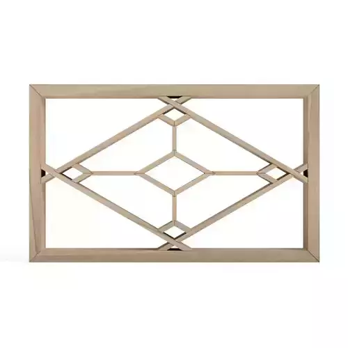 Ichimatsushokko decorative grille with diamond pattern 3D print model