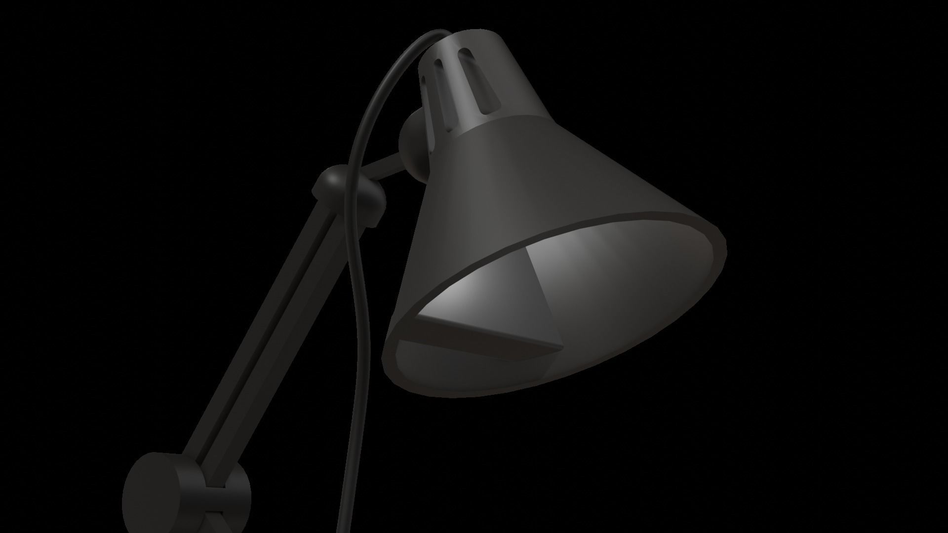 Stand Lamp 3D model_2