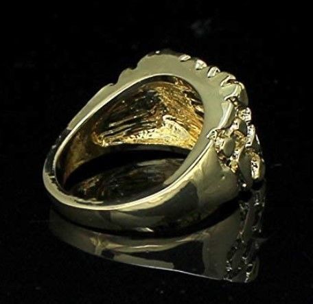 Gents Diamond  Nugget Ring 21 3D print model_4