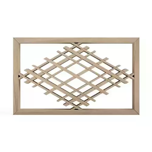 Nariharabishi wooden frame with pattern 3D print model