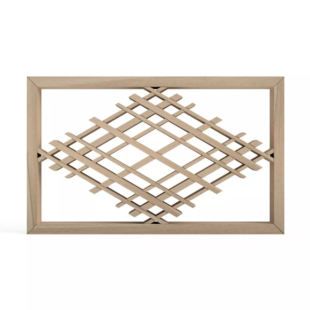 Nariharabishi wooden frame with pattern 3D print model