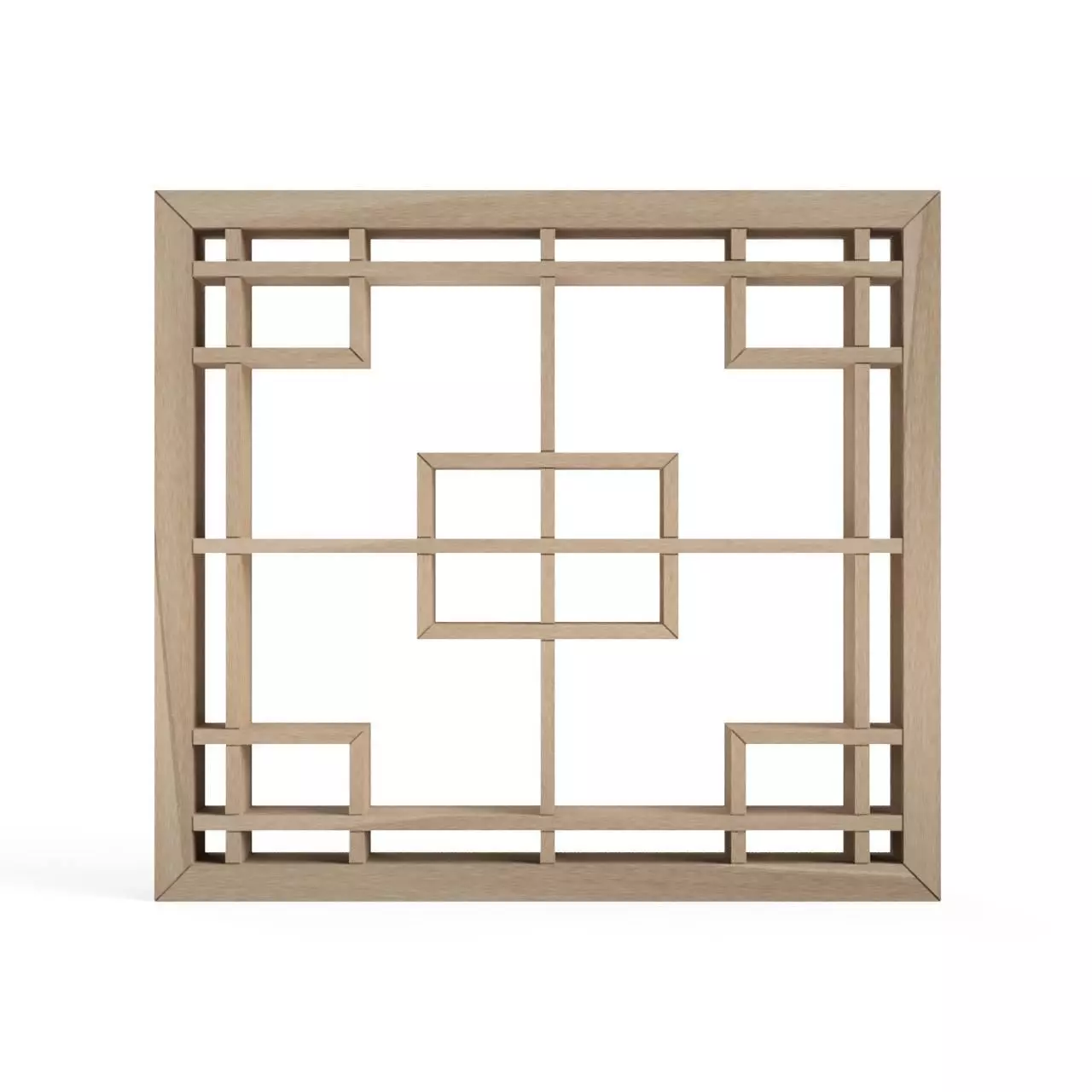 Tanojikuzushi art deco window frame - benjamin moore 3D print model_0