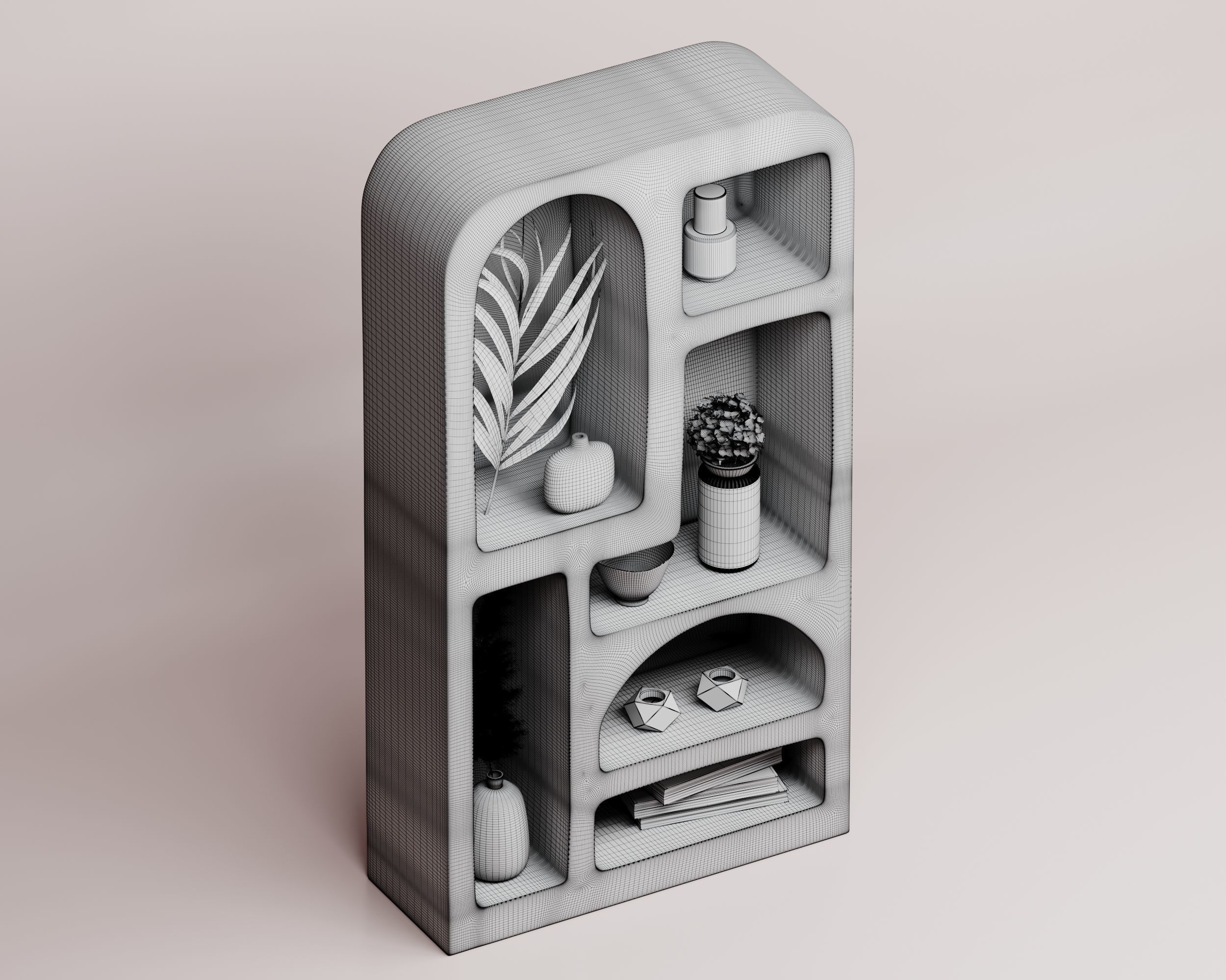 Isobel Bookshelf 3D model_4