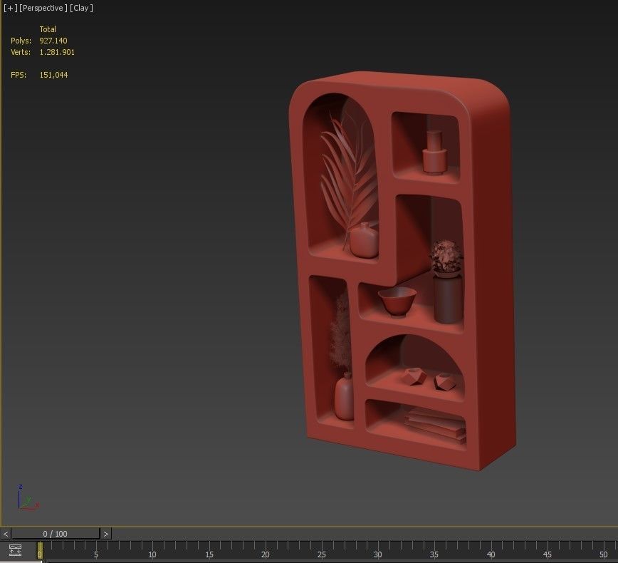 Isobel Bookshelf 3D model_5