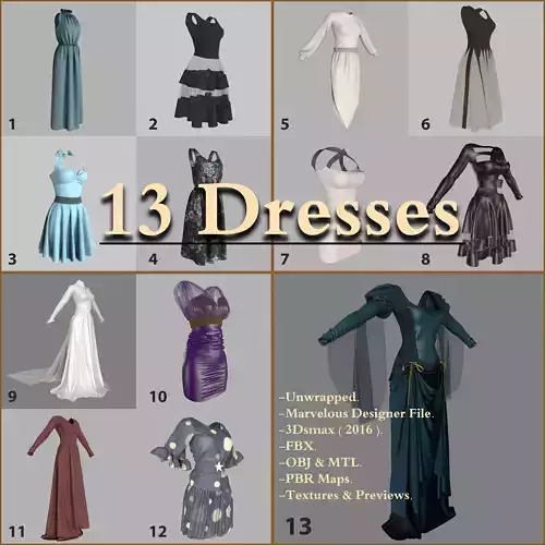 Dress Pack 3D model