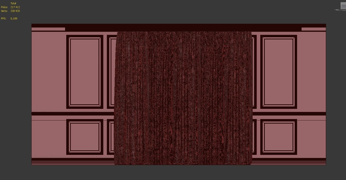 Curtain Set 100 3D model_4