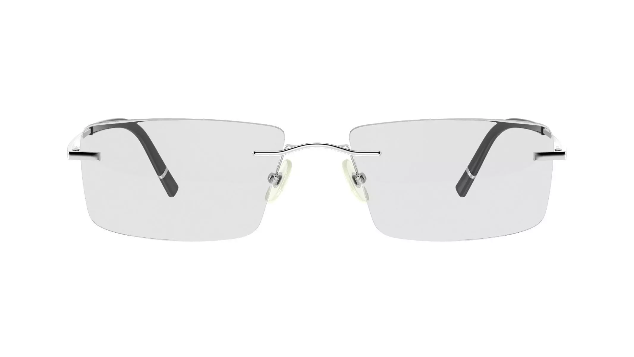 Rectangular Rimless Eyeglasses 3D model_0