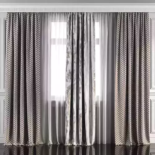 Curtain Set 102 3D model