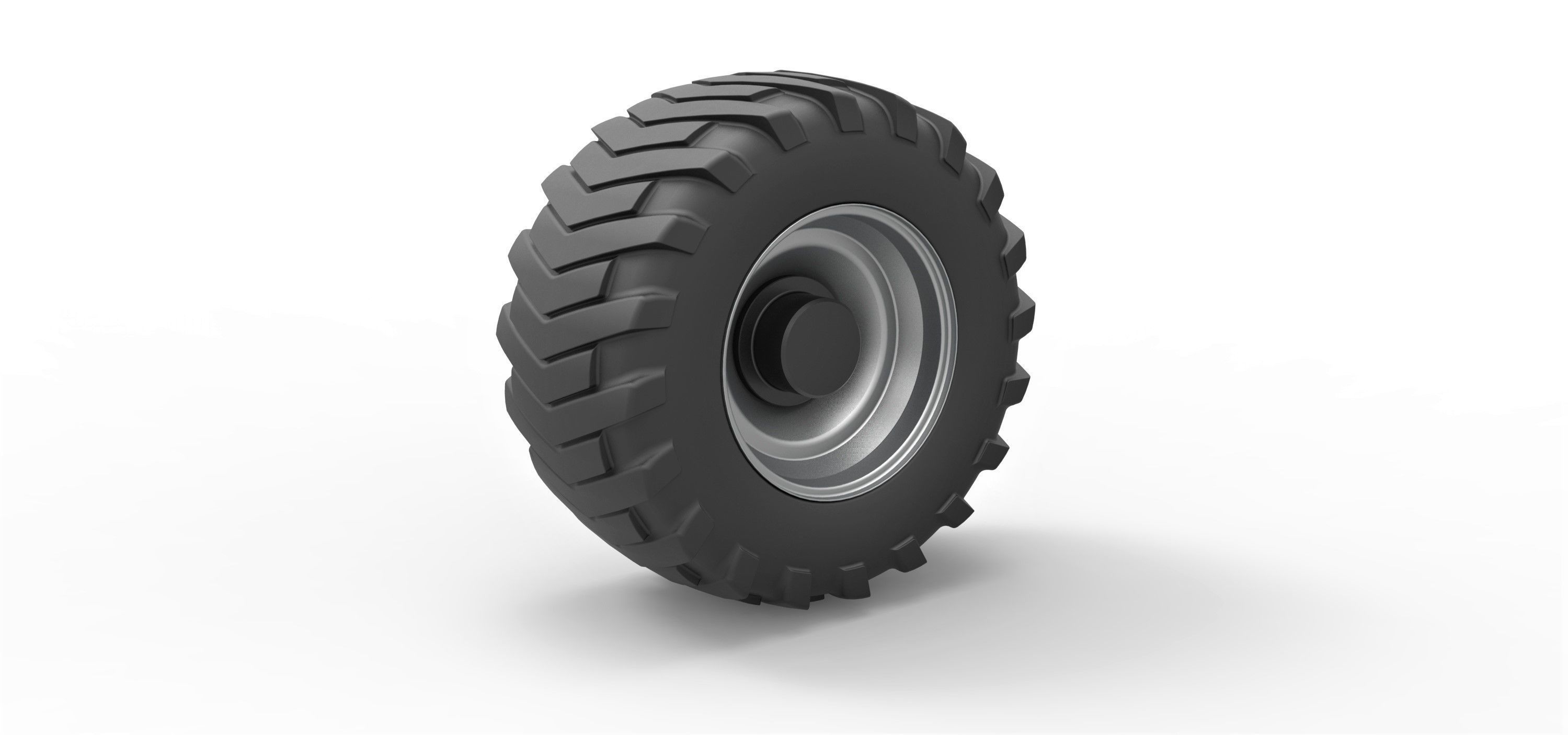 Rear wheel from Pulling tractor 3 3D model_3