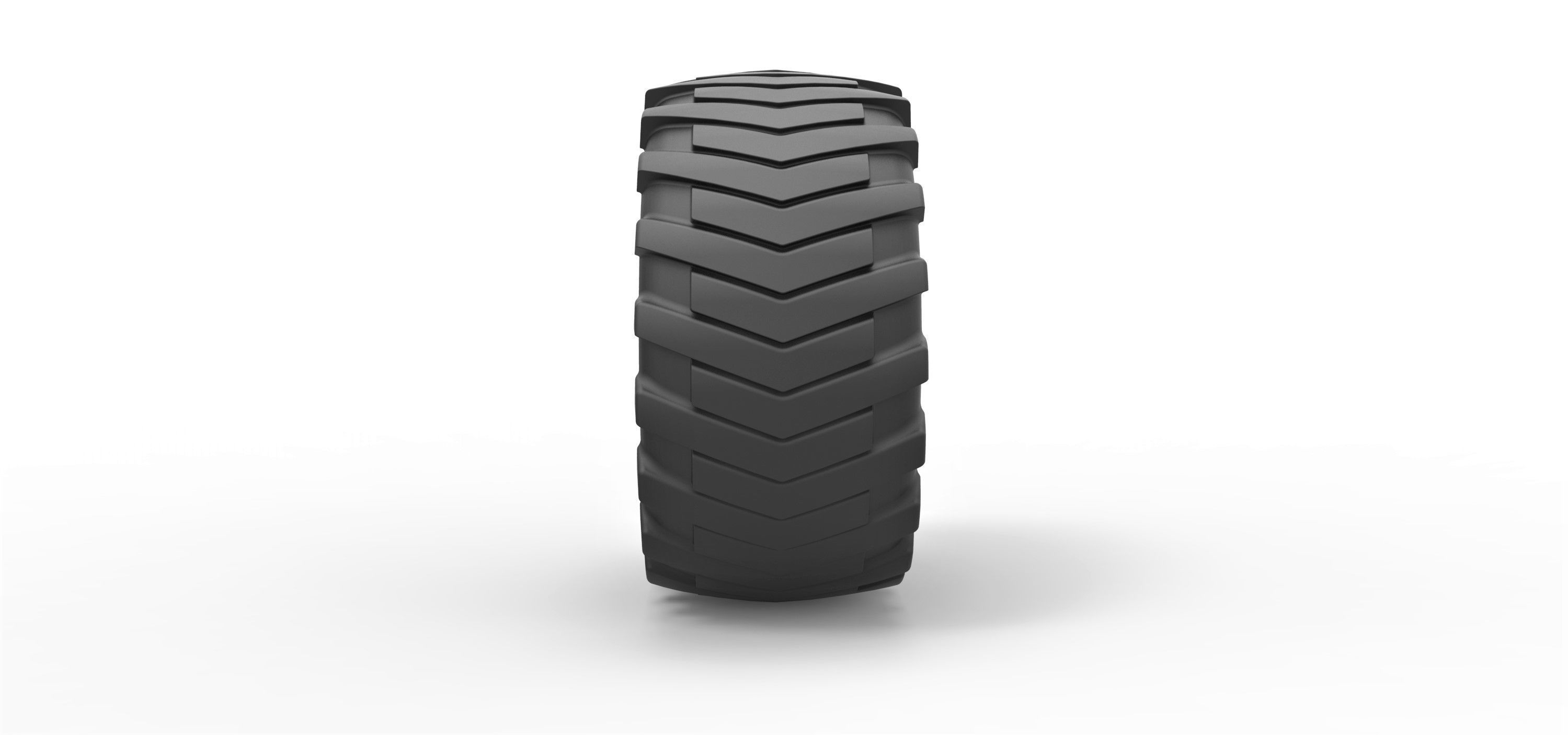 Rear wheel from Pulling tractor 3 3D model_2