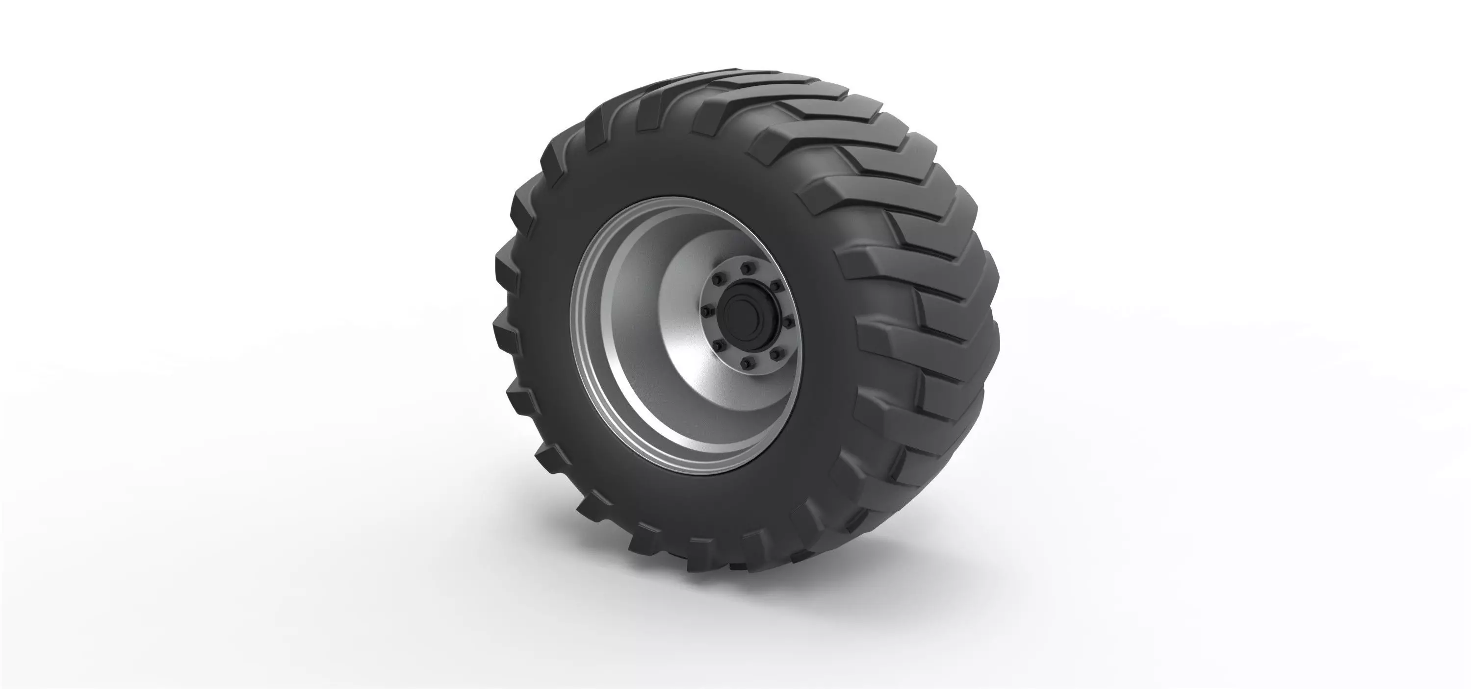 Rear wheel from Pulling tractor 3 3D model_0