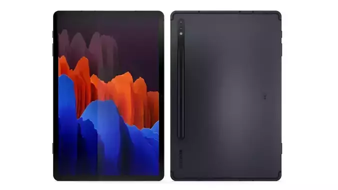 Galaxy Tab S7 Mystic Black 3D model