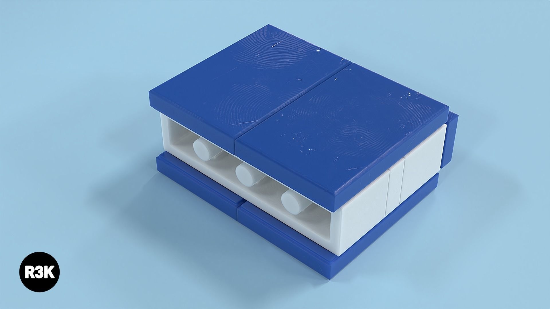 LEGO Brick Apple Pencil and Book Minibuild 3D model_2