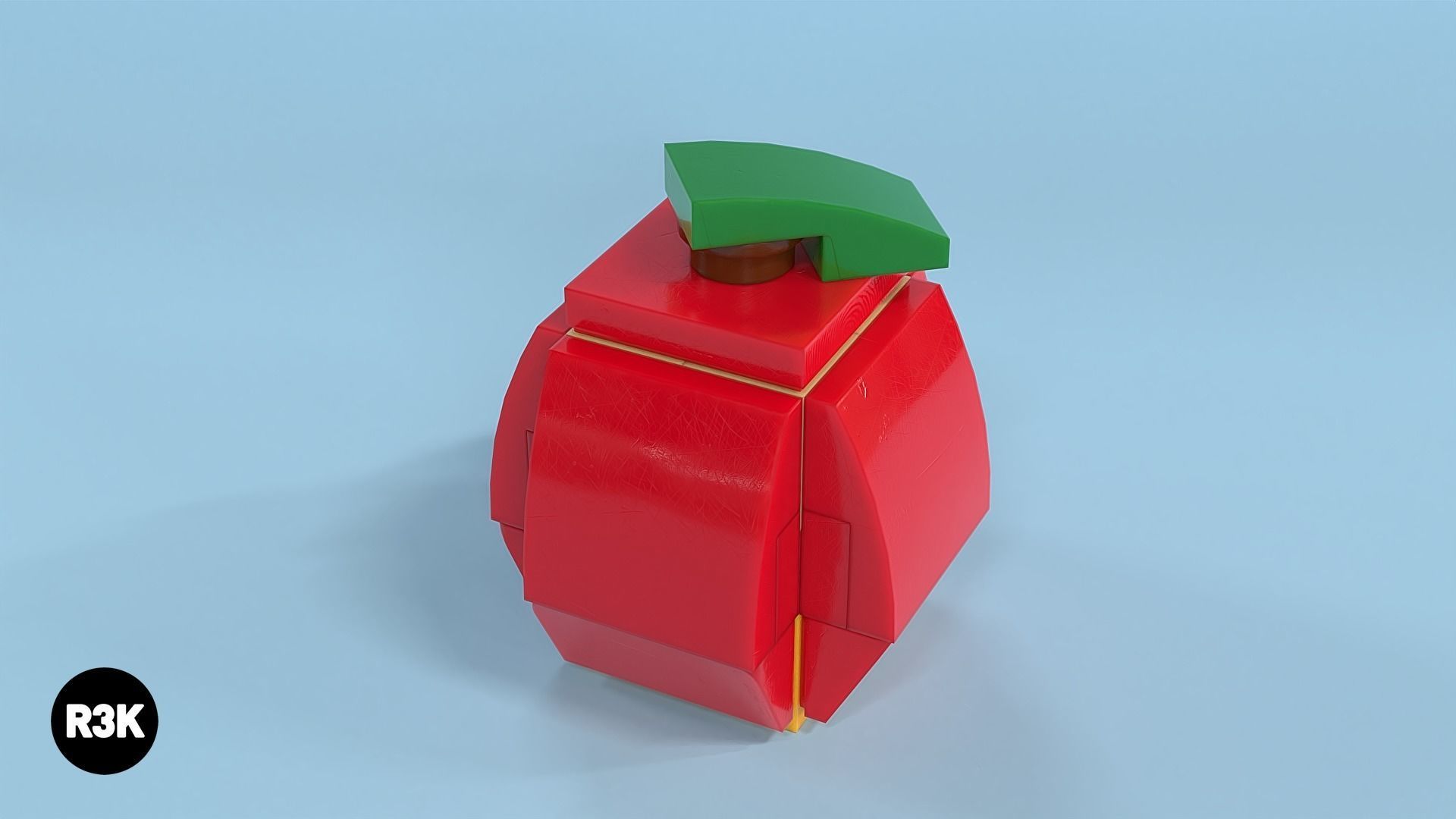 LEGO Brick Apple Pencil and Book Minibuild 3D model_3