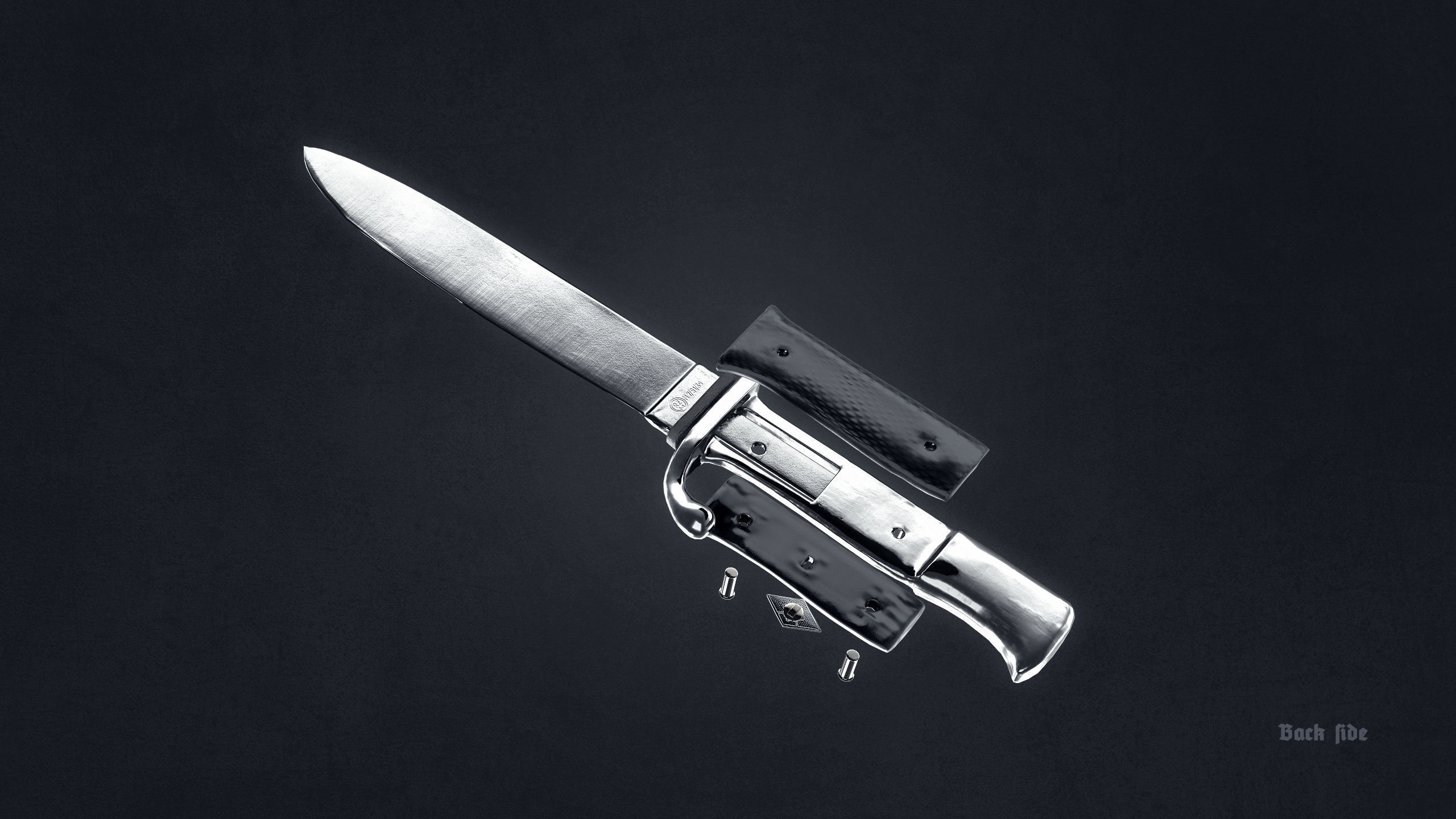 WW2 German Hitler Youth Knife Free low-poly 3D model_6