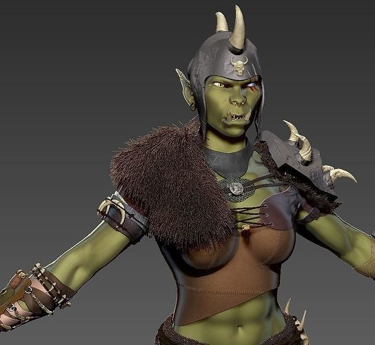 Orc woman 3D model