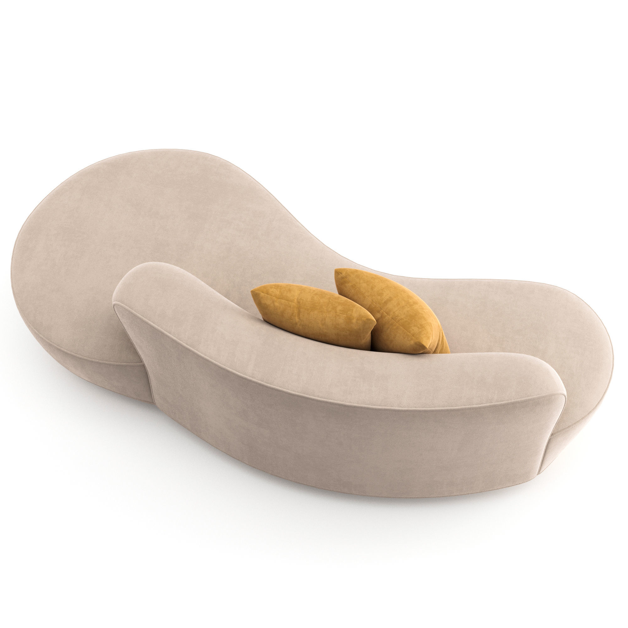 Shorty Sofa by Vladimir Kagan 3D model_4