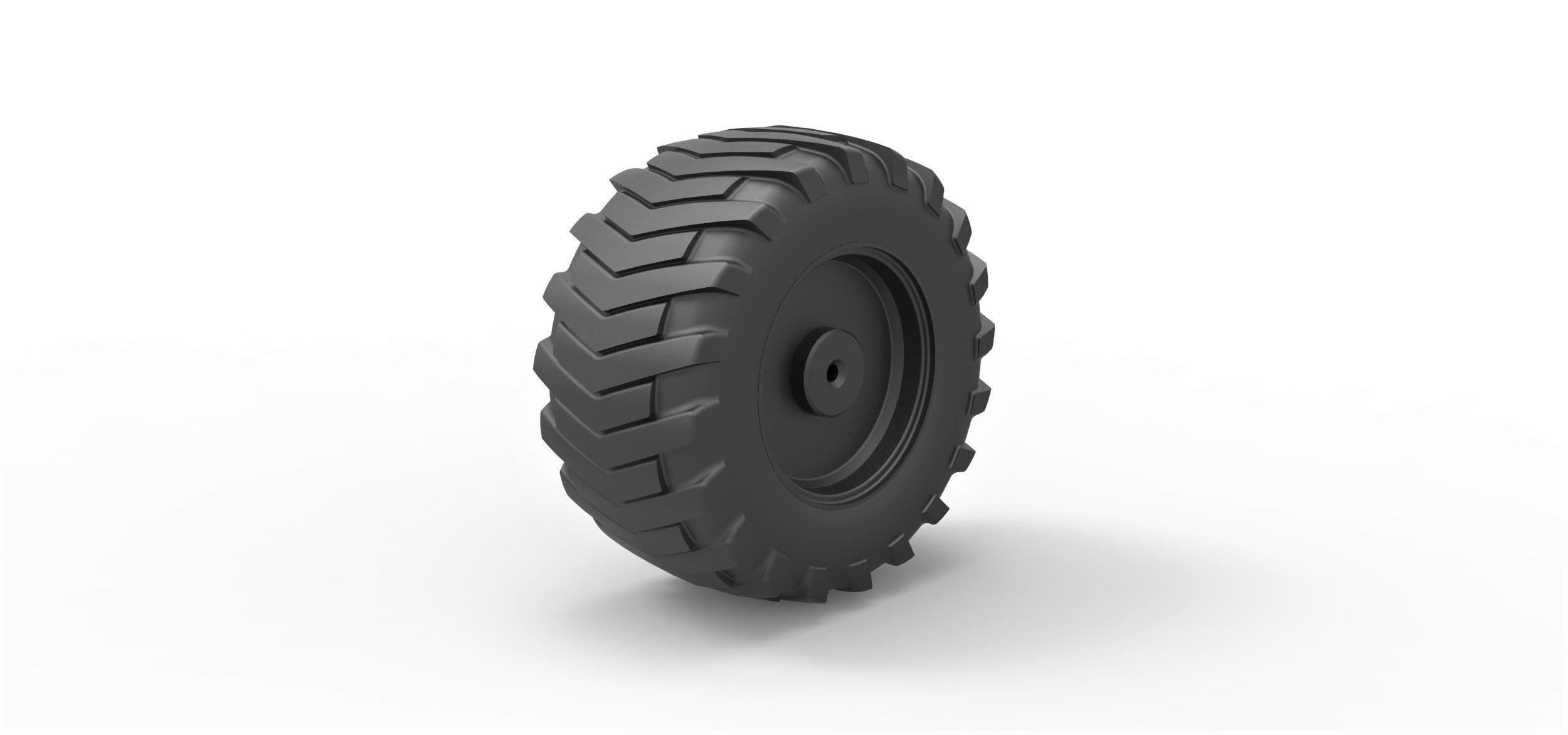 Rear wheel from Pulling tractor 2 3D print model_3